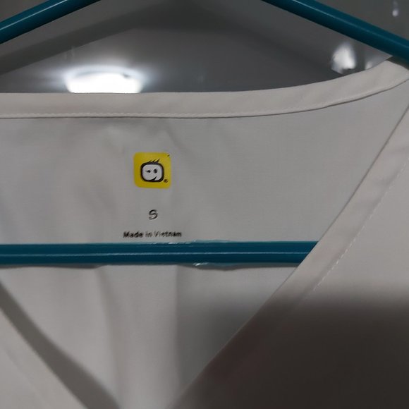 WonderWink Women's Four-Stretch Sporty Button Front Scrub Jacket Gray Size Small - Picture 5 of 7